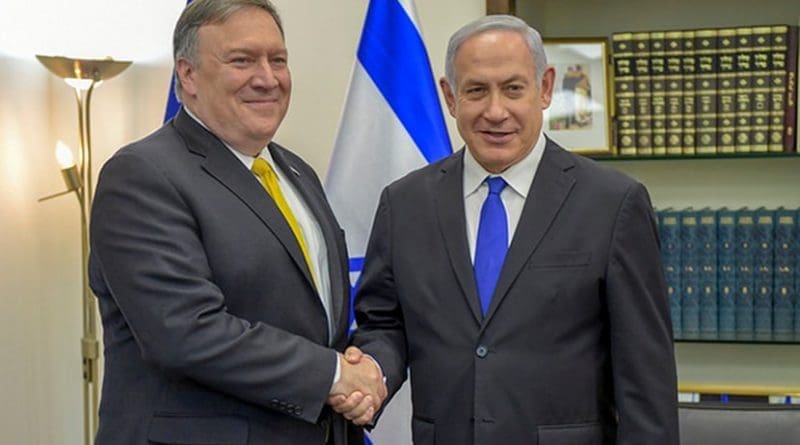 U.S. Secretary of State Mike Pompeo meets with Benjamin Netanyahu, the Prime Minister of Israel. Photo Credit: US State Department.