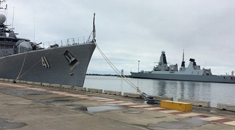 SNMG2 is conducting a port visit in Poti, Georgia, May 14, 2018. Photo: twitter.com/NATO_MARCOM