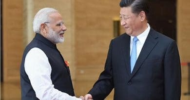 India's Prime Minister, Shri Narendra Modi meeting the President of the People’s Republic of China, Mr. Xi Jinping. Photo Credit: India PM Office.