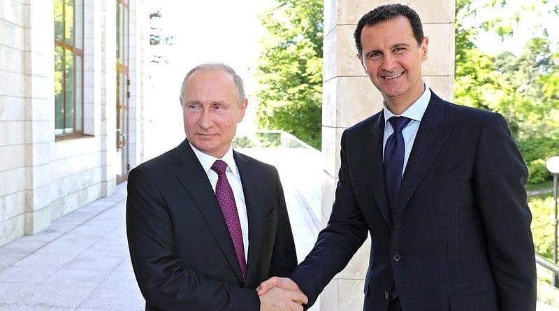 Russia's President Vladimir Putin with President of Syria Bashar al-Assad. Credit: Kremlin.ru