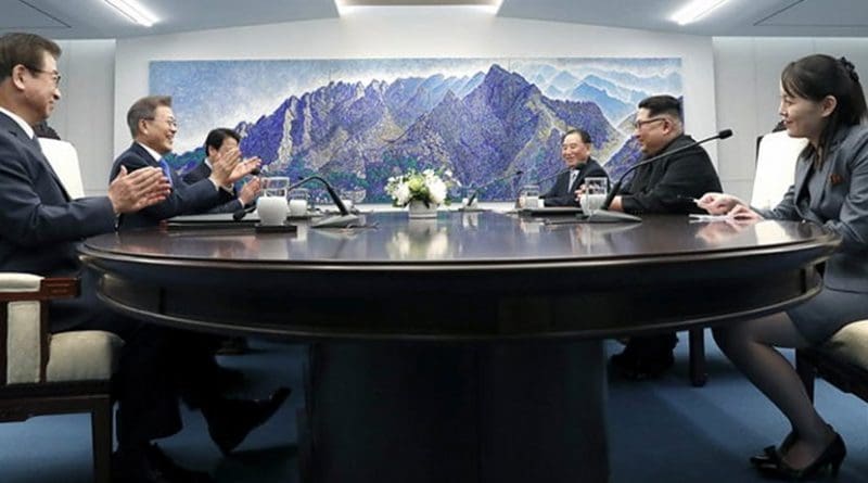 2018 Inter-Korean Summit with South Korea's President Moon Jae-in and North Korea's Kim Jong-un.