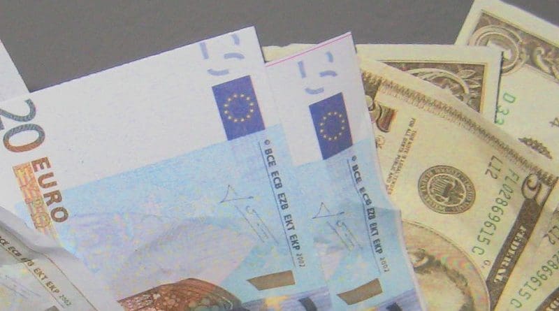 dollar euro bills currency