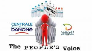 Protest of consumer products in Morocco.