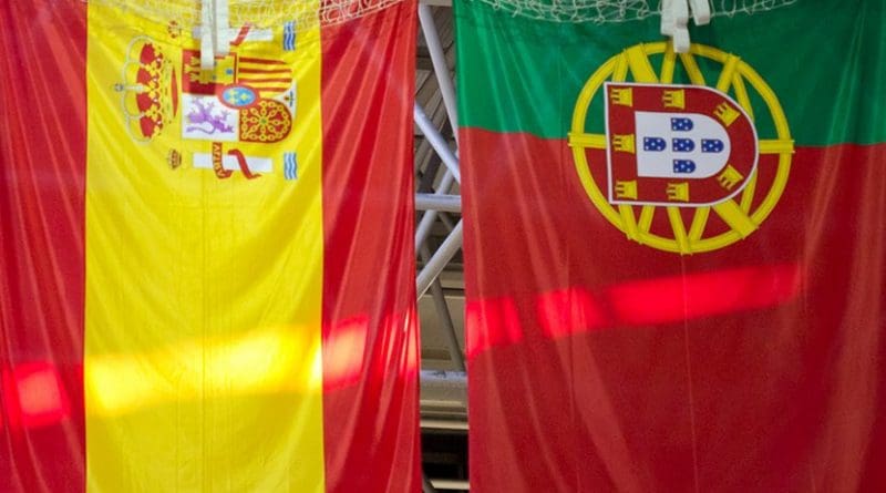 Flags of Spain and Portugal. Photo Credit: Carlos Delgado, Wikimedia Commons.