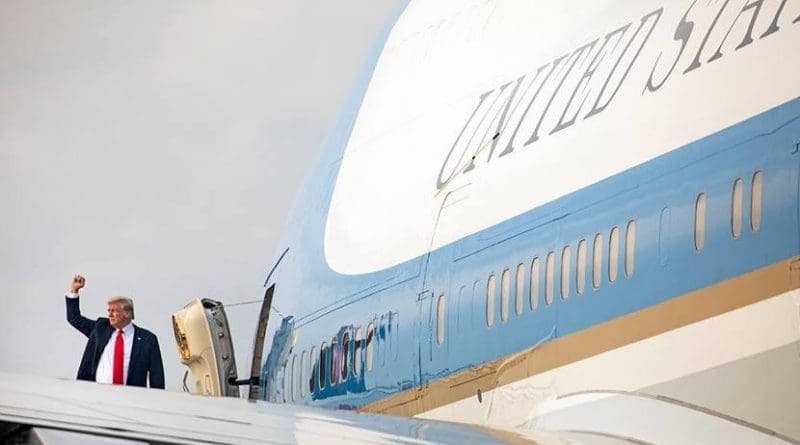 President Donald J. Trump departs Singapore | June 12, 2018 (Official White House Photo by Joyce N. Boghosian)