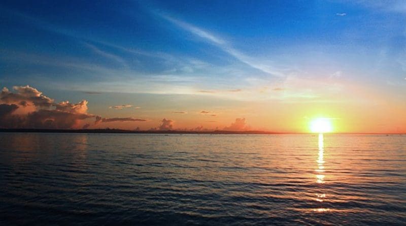 Sunset in East Java, Indonesia. Photo Credit: Benedictus Raflin, Wikipedia Commons.