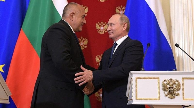 Prime Minister of Bulgaria Boyko Borisov with Russia's President Vladimir Putin. Photo Credit: Kremlin.ru