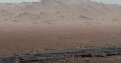 A panorama of Gale crater on Mars taken from Vera Rubin ridge. Credit provided courtesy of NASA/JPL-Caltech/MSSS