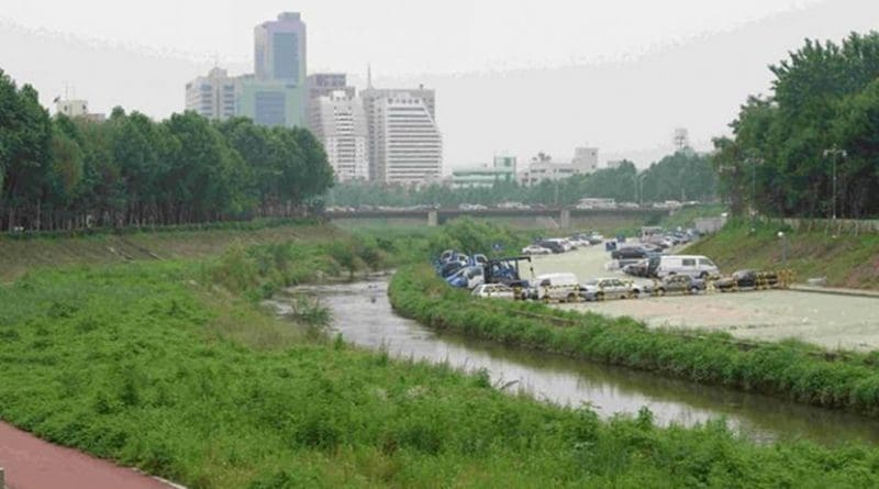 A new Portland State University study shows that even though water quality has improved in South Korea's Han River basin since the 1990s, there are still higher-than-acceptable levels of pollutants in some of the more urbanized regions in and around the capital Seoul. Credit Courtesy of Heejun Chang
