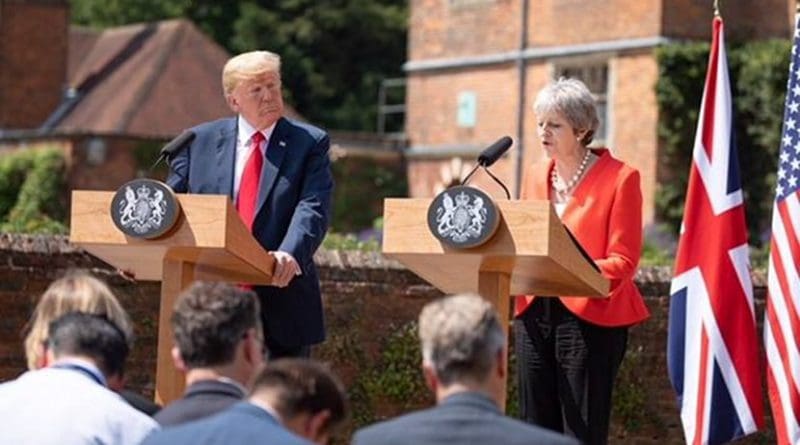 President Donald J. Trump and Prime Minister Theresa May hold a joint press conference | July 13, 2018 (Official White House Photo by Shealah Craighead)