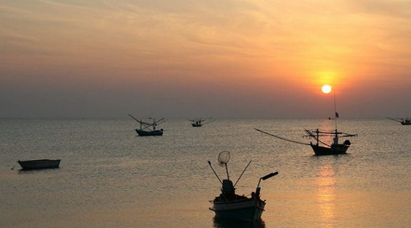Fishing fleet in Thailand.