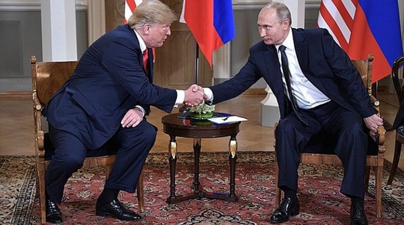 US President Donald Trump with Russia's President Vladimir Putin. Photo Credit: Kremlin.ru