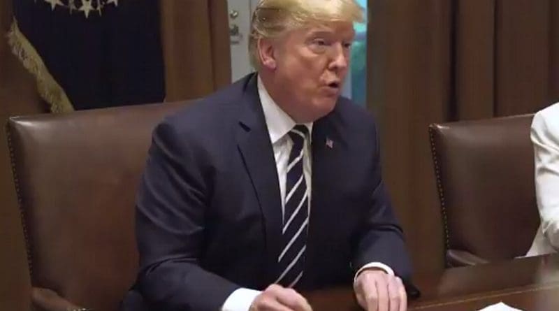US President Donald Trump. Photo Credit: White House video screenshot.