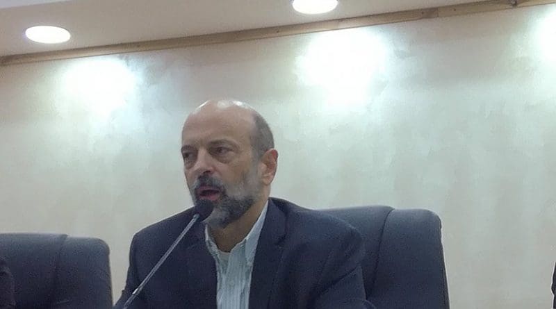 Jordan's Omar Razzaz. Photo Credit: Mohammad Hajeer, Wikimedia Commons.