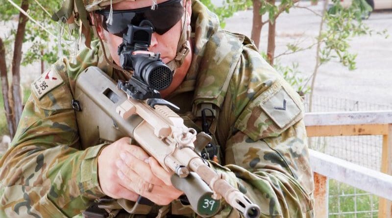 Australian soldier. U.S. Army photo by Sgt. Joshua Powell, Wikimedia Commons.