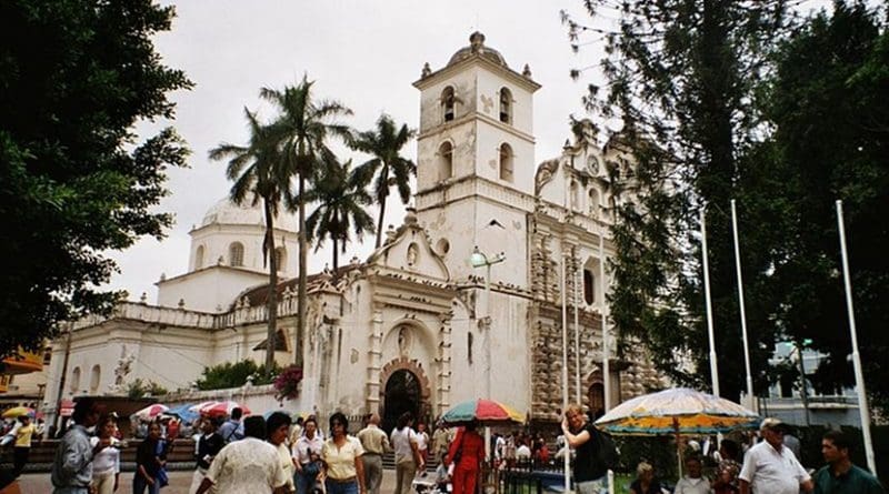 The Tegucigalpa Cathedral — a Spanish colonial period church in Tegucigalpa, Honduras. Photo Credit: Wikipedia Commons.