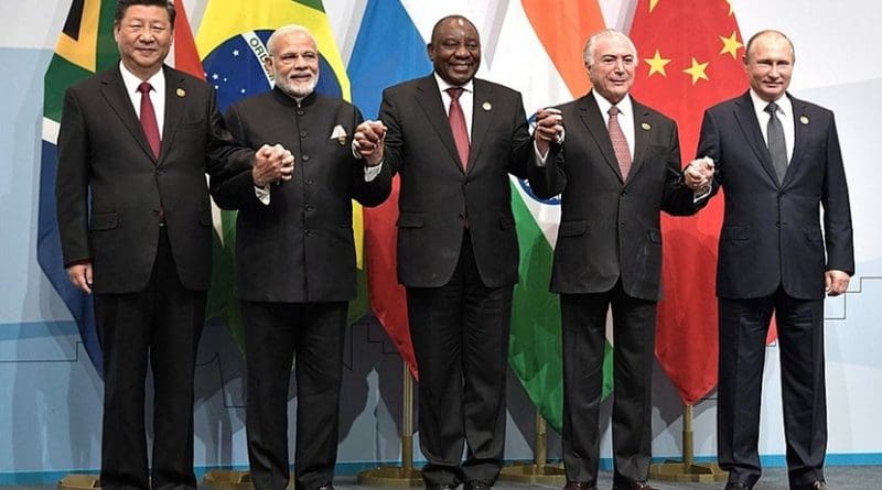 Participants in the 2018 BRICS summit. Photo Credit: Kremlin.ru