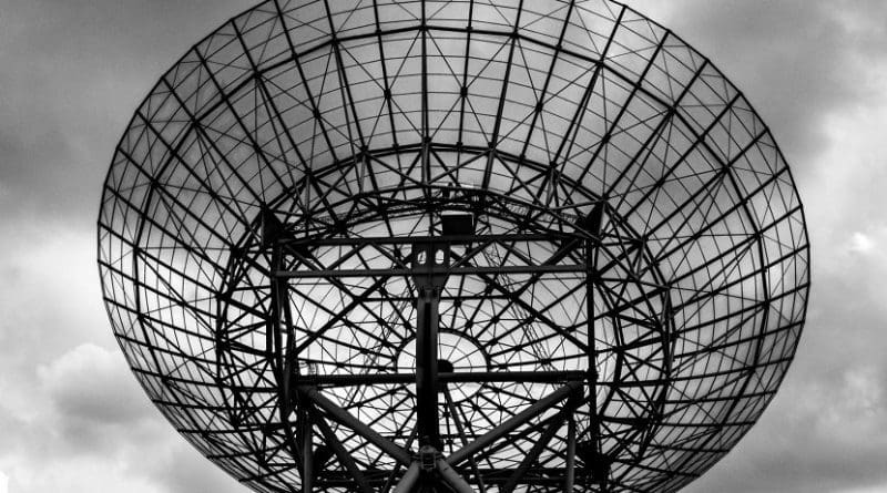 This is a westerbork radio telescope. Credit photo by Tim van der Kuip