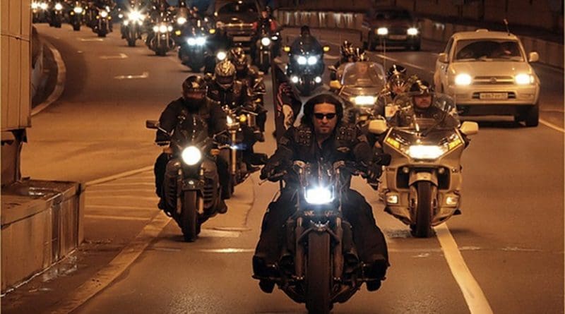 Russia's motorcyle club (MC) the "Night Wolves." Photo Credit: Администрация Волгоградской области, Wikimedia Commons.