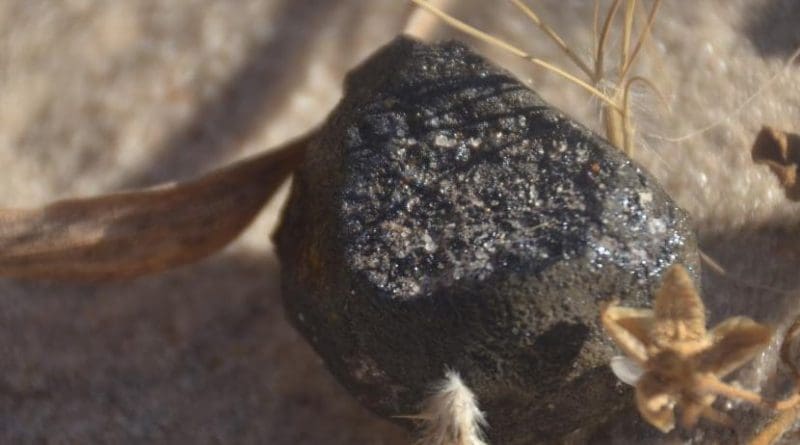 Botswana meteorite. Credit Peter Jenniskens