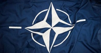 NATO flag. Photo Credit: Sergeant Paul Shaw LBIPP (Army), Wikimedia Commons.
