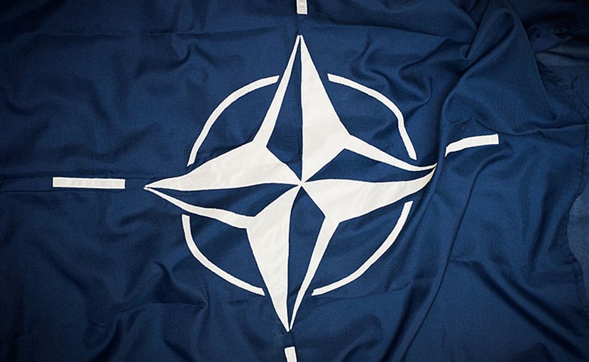 NATO flag. Photo Credit: Sergeant Paul Shaw LBIPP (Army), Wikimedia Commons.