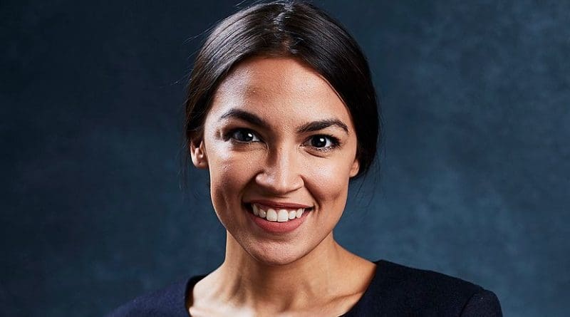 Alexandria Ocasio-Cortez photographed by Jesse Korman. Source: Wikimedia Commons.