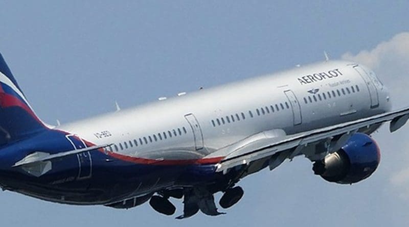 A Russian Aeroflot airplane