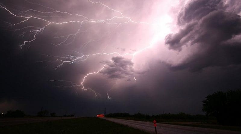 rain storm lightning