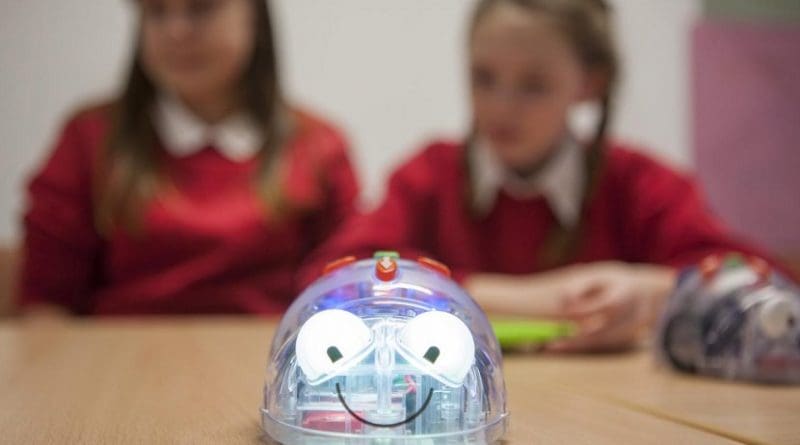 One of the robots used in the University of Plymouth's Robo21c program, which aims to complement to the school curriculum by developing teachers' skills and understanding of robotics and programming. Credit University of Plymouth