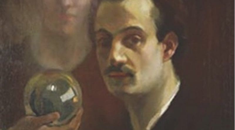 Kahlil Gibran, self-portrait, c. 1911. Source: Wikipedia Commons.