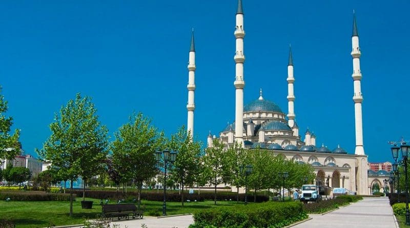 Mosque in Grozny, Chechnya.