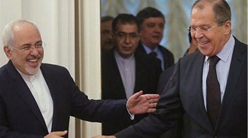 Iranian Foreign Minister Mohammad Javad Zarif and his Russian counterpart Sergei Lavrov. Photo Credit: Tasnim News Agency.