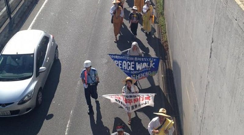 Okinawa to Hiroshima Peace Walk. Photo Credit: Maya Evans