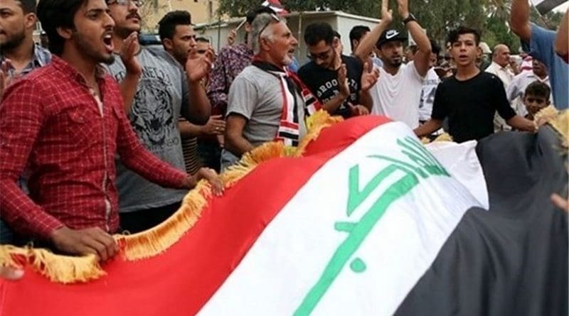 Protestors in Iraq. Photo Credit: Tasnim News Agency.