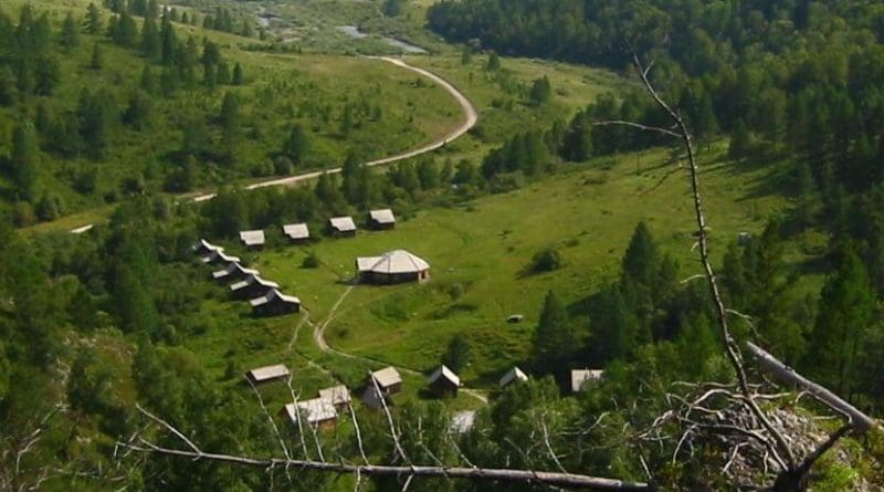 This is a view of the valley from above the Denisova Cave archaeological site, Russia. Credit B. Viola, MPI f. Evolutionary Anthropology