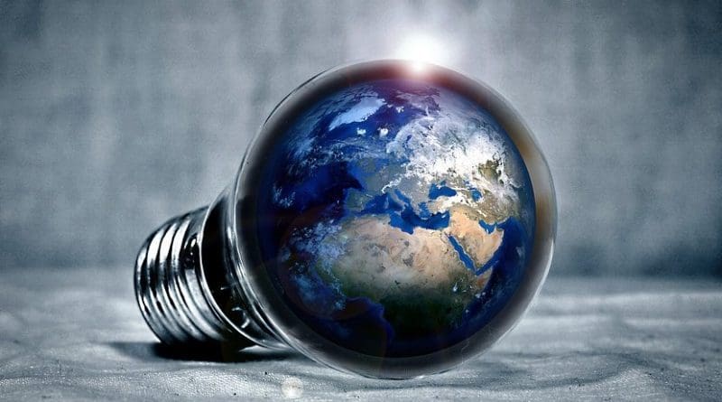 light bulb electricity earth