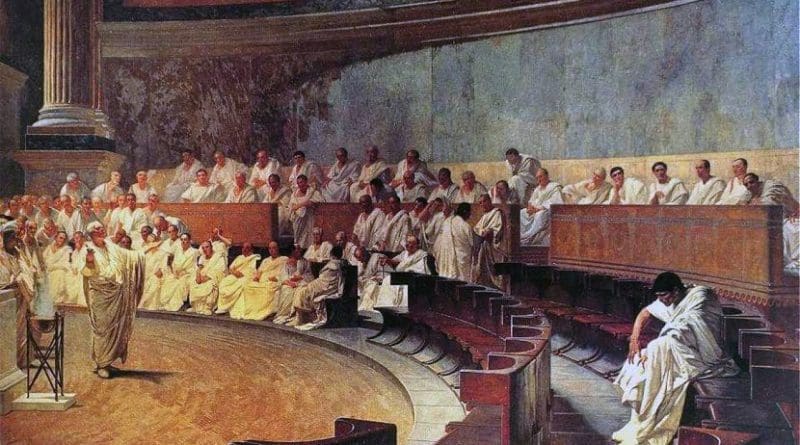 "Cicero Denounces Catiline," by Cesare Maccari.