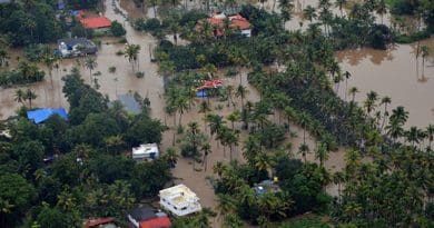 File photo of flooding in Kerala. Photo Credit: Indian Navy