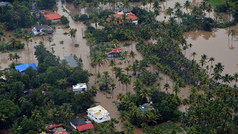 File photo of flooding in Kerala. Photo Credit: Indian Navy