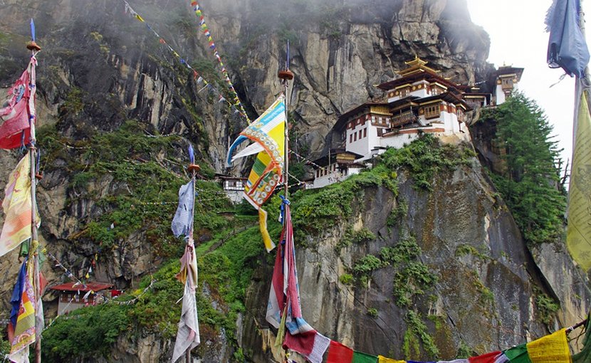 Takshang Buddhist Monastery in Bhutan.