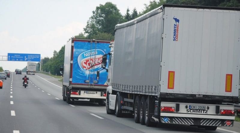 semi truck europe transportation