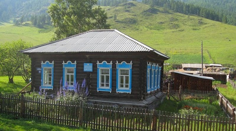 A small farm in Russia.