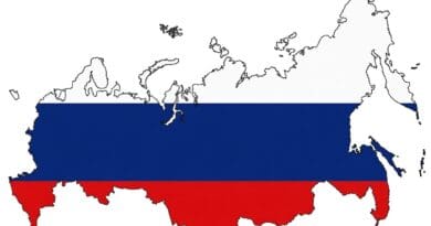 russia flag map