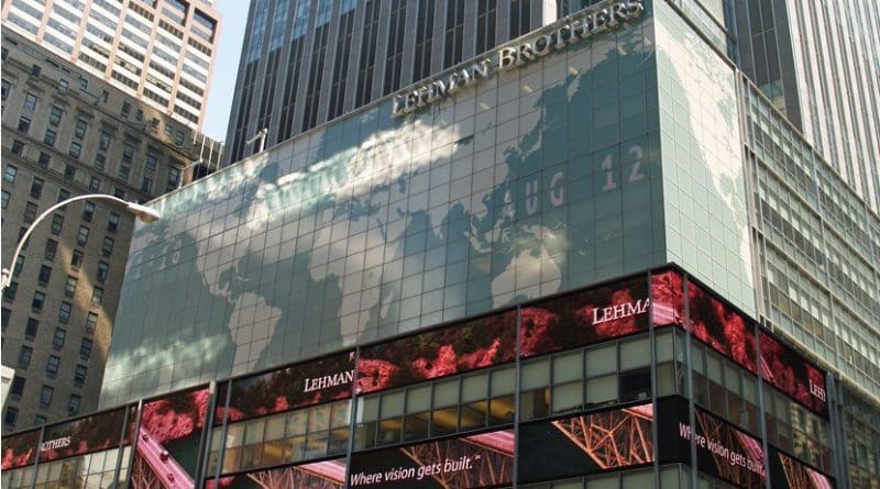 Lehman Brothers Times Square by David Shankbone. Wikimedia Commons.