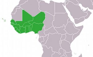 Location of the Economic Community of West African States (ECOWAS). Credit: Wikipedia Commons.