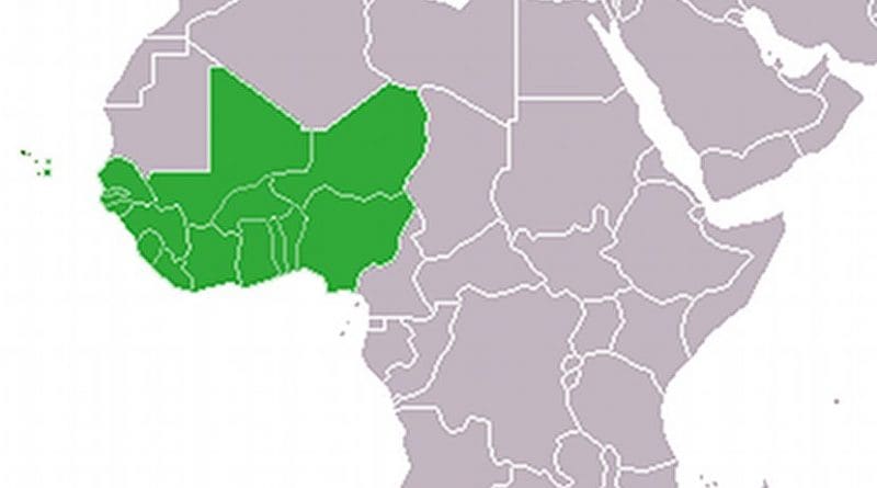 Location of the Economic Community of West African States (ECOWAS). Credit: Wikipedia Commons.