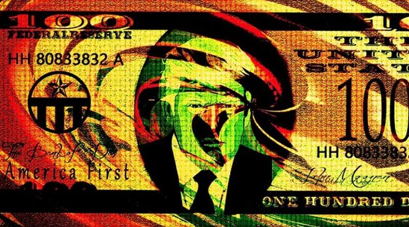 trump dollar poster