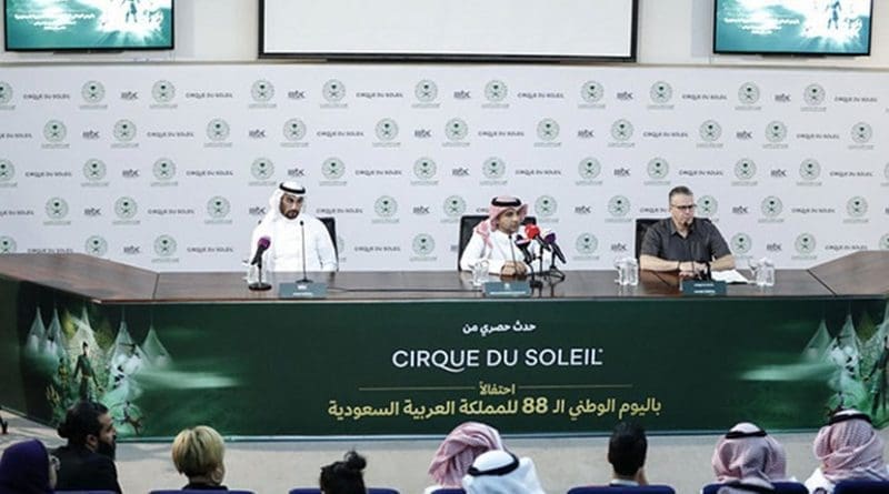 Cirque du Soleil’s upcoming special performance will be part of Saudi Arabia’s 88th National Day celebrations. (SPA)