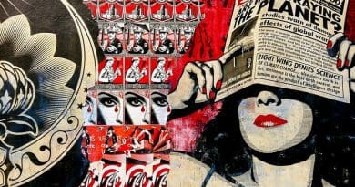 propaganda fake news graffiti